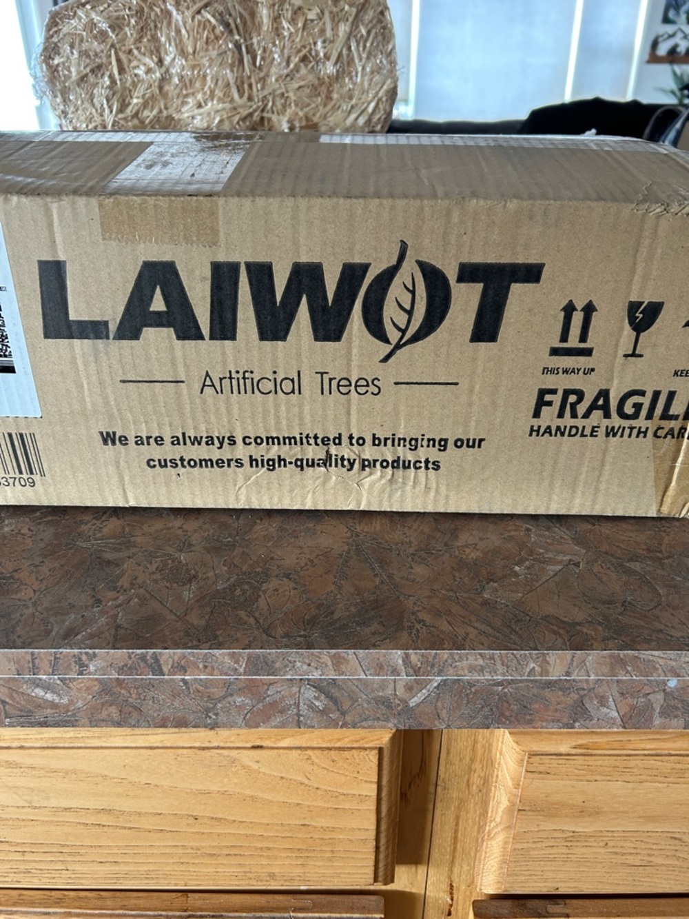 Laiwot Artificial Cedar Trees- 3 Feet Tall-2 Pack